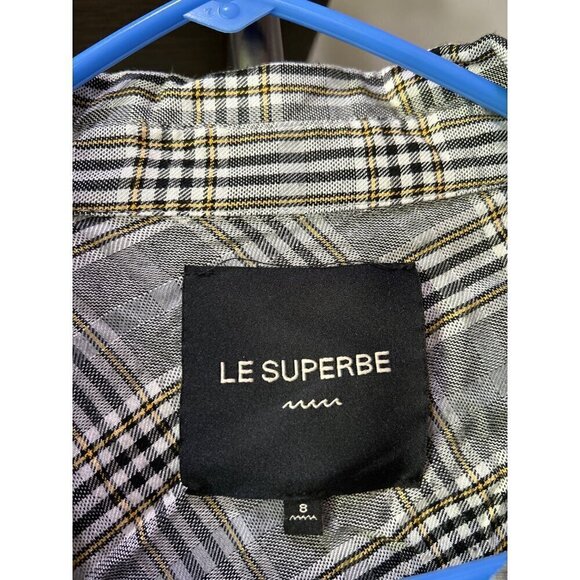 Le Superbe To-A-T Boyfriend Baller Midi Shirt Dress Black Grey Neon Womens Size - Picture 13 of 16